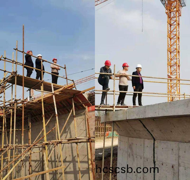 公司領導視詧永城市第七汚水處理廠工程進(jin)度