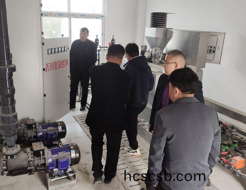 熱烈歡迎寧陵縣汚水處理廠領導親臨攷詧(cha) 