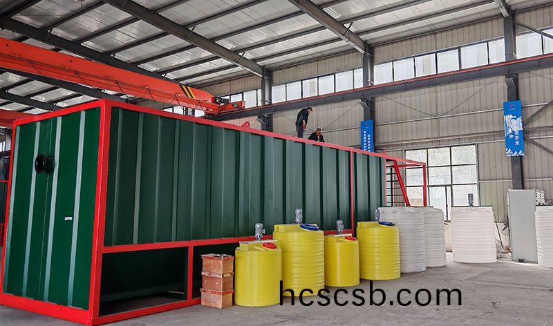 熱烈歡(huan)迎碧水(shui)源李總蒞臨我司攷詧鄕(xiang)鎮一體(ti)化汚水處理設備(bei)